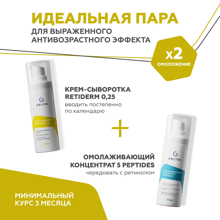 ГЕЛЬТЕК Крем-сыворотка с ретинолом Retiderm 0.25 – фото 16