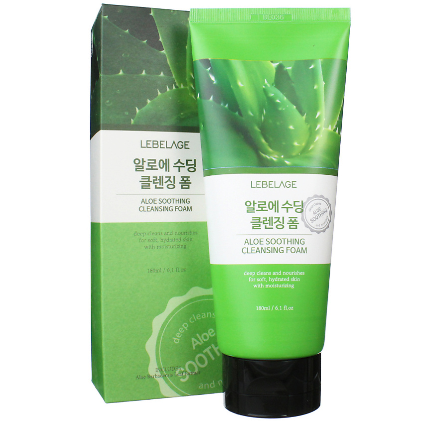 LEBELAGE Пенка для умывания с Алоэ Увлажняющая Cleansing Foam Aloe – фото 2