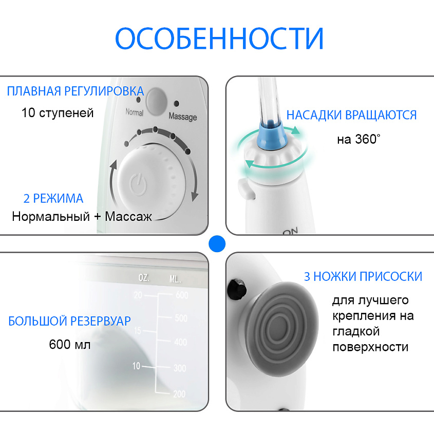 AQUALINE Стационарный ирригатор для полости рта – фото 3