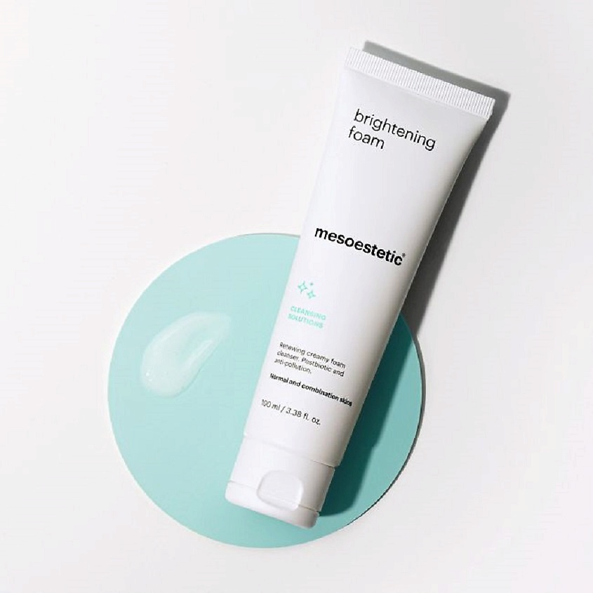 MESOESTETIC Кремообразная очищающая пенка с AHA-кислотами- Brightening foam – фото 2