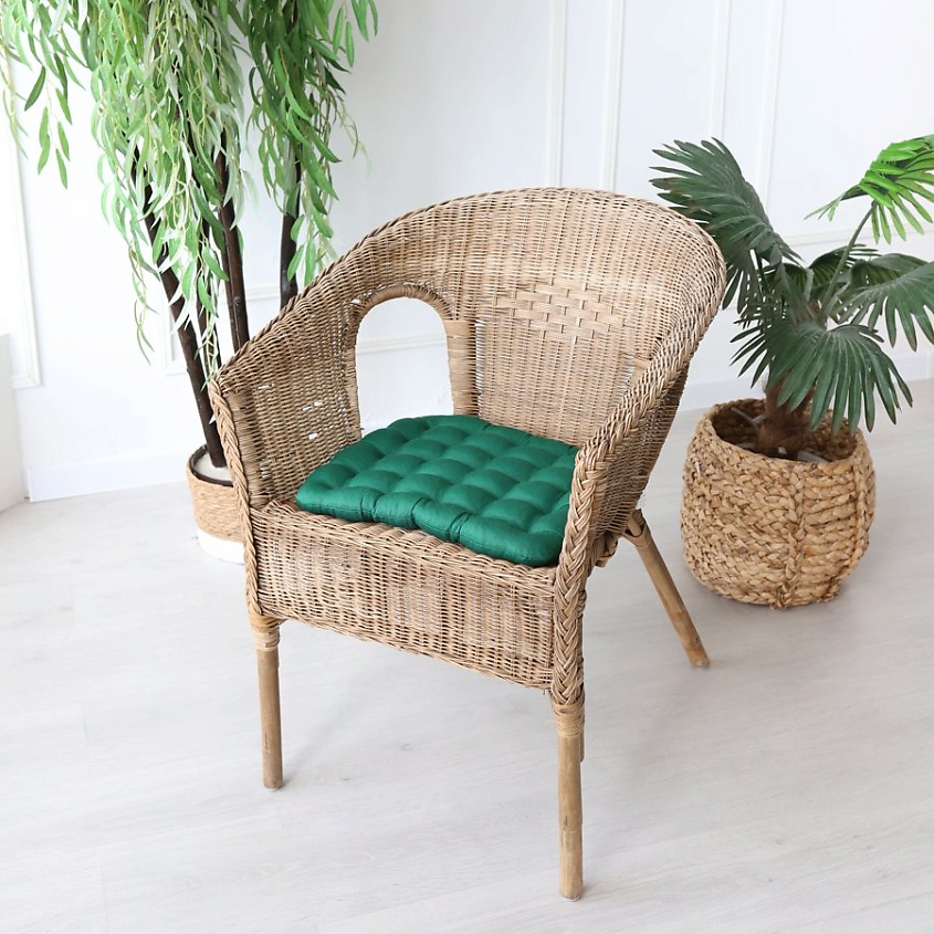 BIO TEXTILES Подушка-сидушка на стул с лузгой гречихи – фото 3