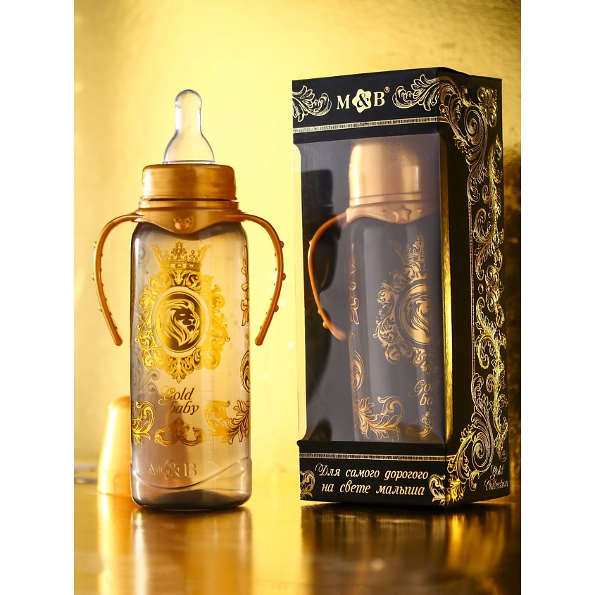 MUM&BABY Бутылочка для кормления Gold baby классическая – фото 4