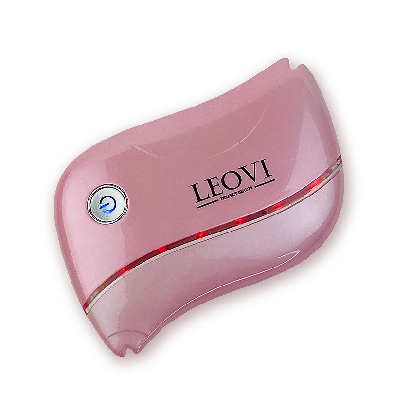 LEOVI Микротоковый массажер для лица и шеи EMS-LIFT, rf лифтинг, против морщин, Розовый – фото 6