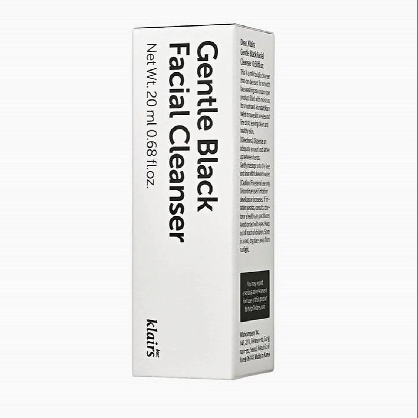 DEAR, KLAIRS Пенка для умывания с кремово-сливочной текстурой Gentle Black Deep Cleansing Foam – фото 2