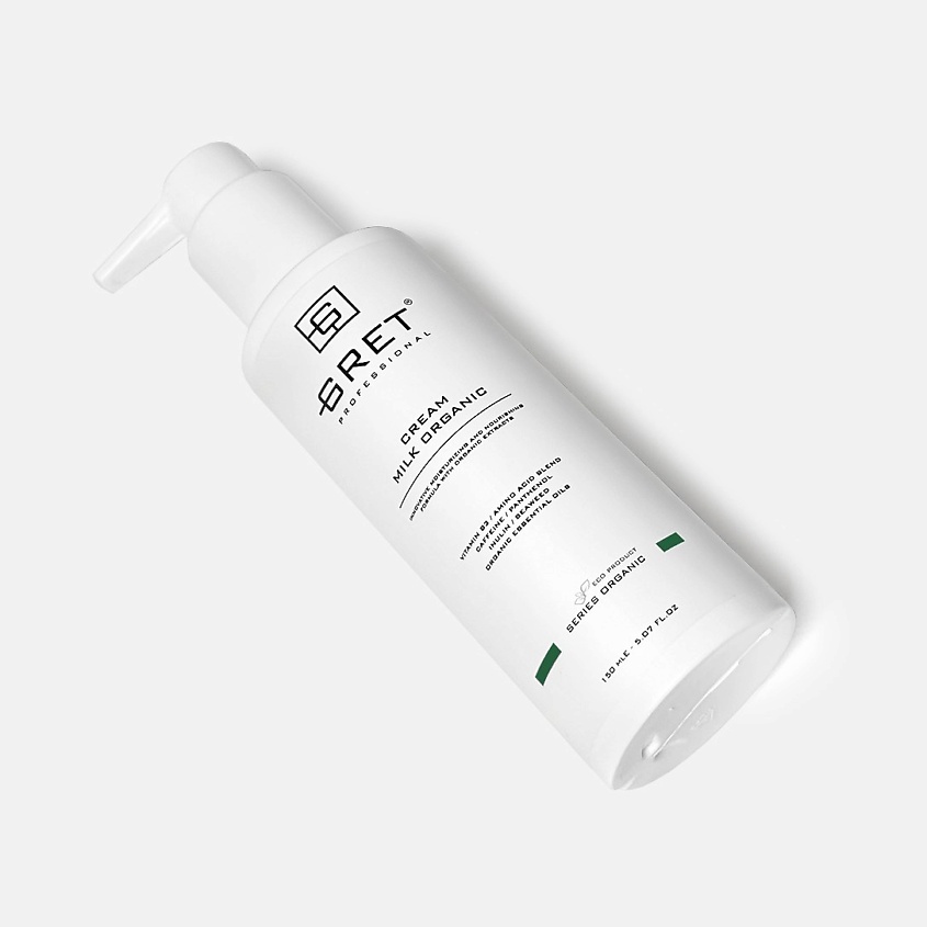 GRET Professional Несмываемое крем-молочко для всех типов волос CREAM-MILK ORGANIC – фото 4