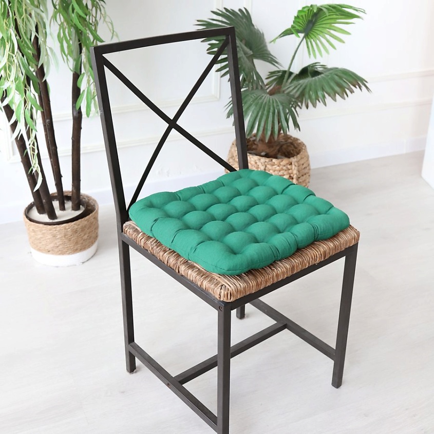 BIO TEXTILES Подушка-сидушка на стул с лузгой гречихи – фото 2