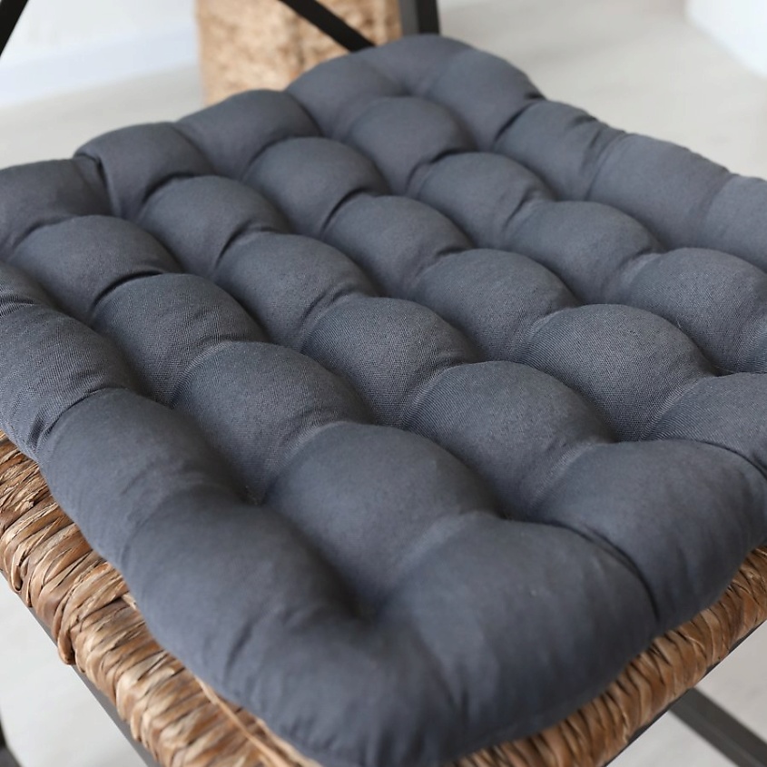 BIO TEXTILES Подушка - сидушка на стул с лузгой гречихи – фото 3