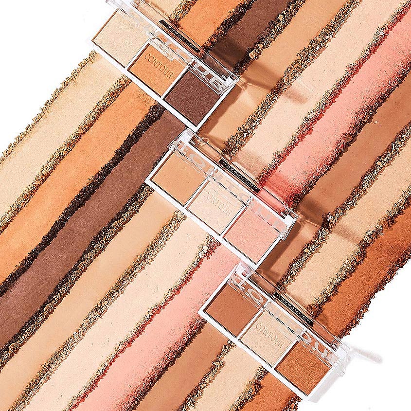 RELOVE REVOLUTION Палетка для контуринга лица Colour Play Contour Trio – фото 5