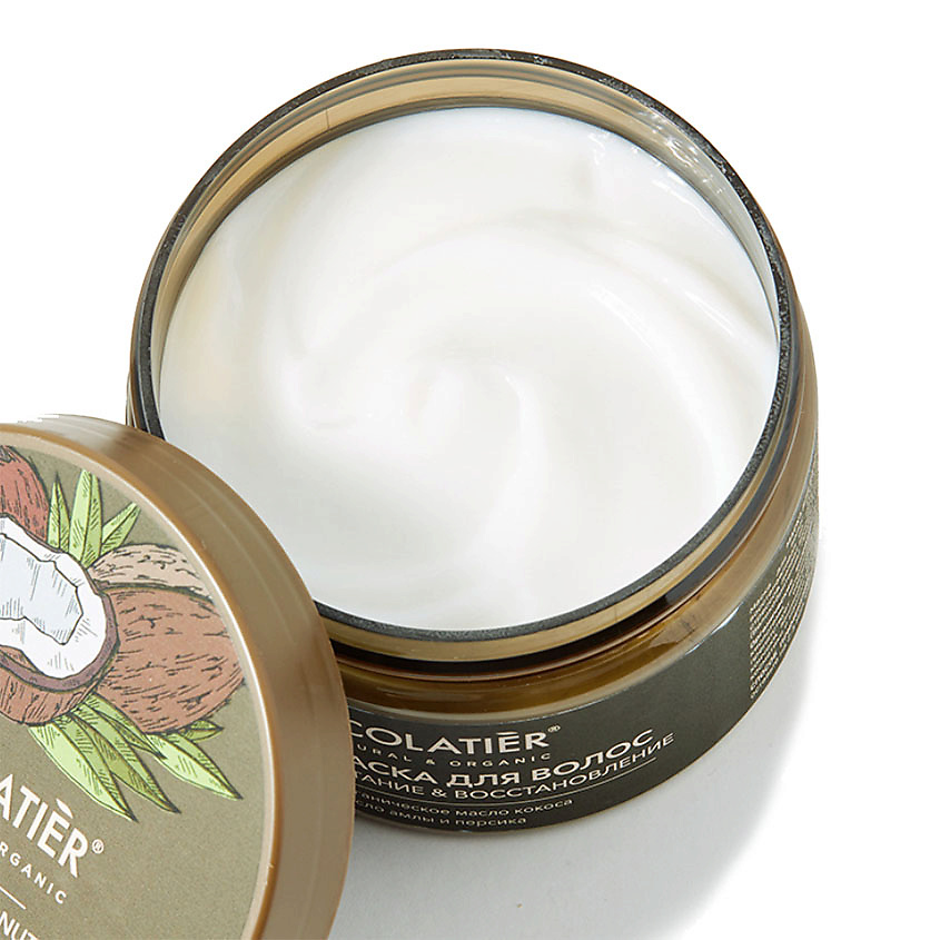 Ecolatier GREEN Маска для волос Питание & Восстановление ORGANIC COCONUT, 250 мл – фото 5