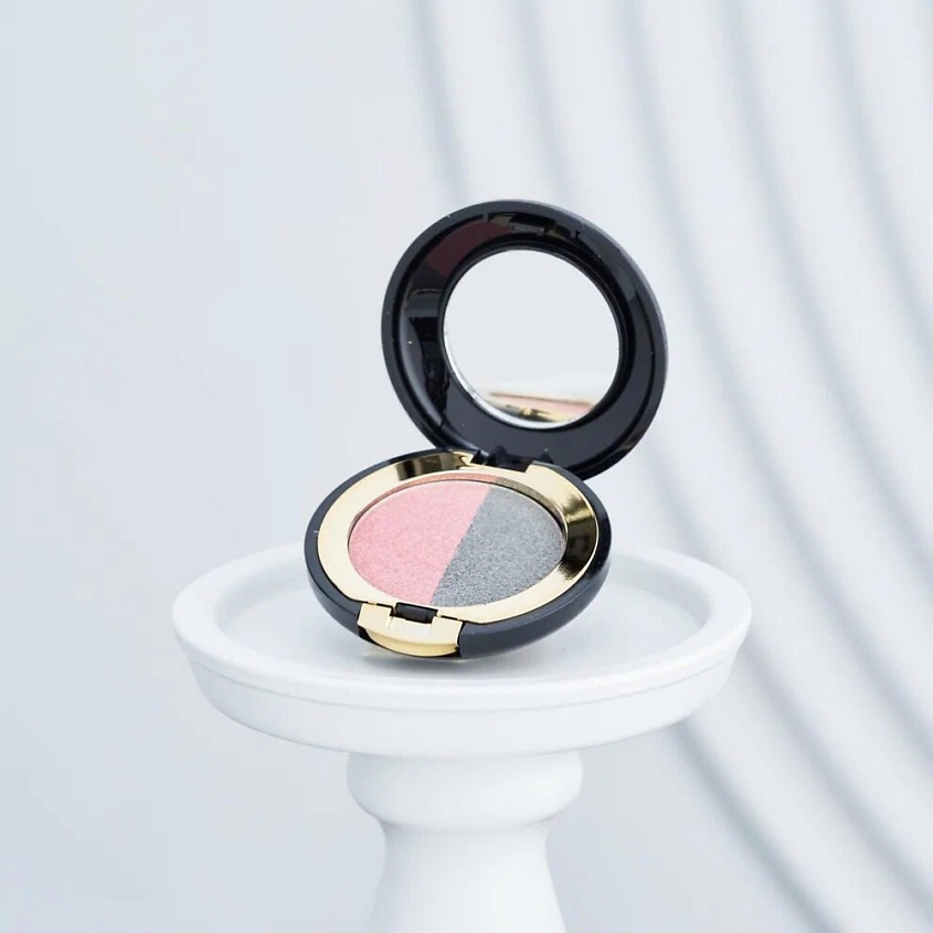 ETRE BELLE Тени для век с мерцающим финишем  Hypnotic Eyes, Silver and Rosé – фото 2