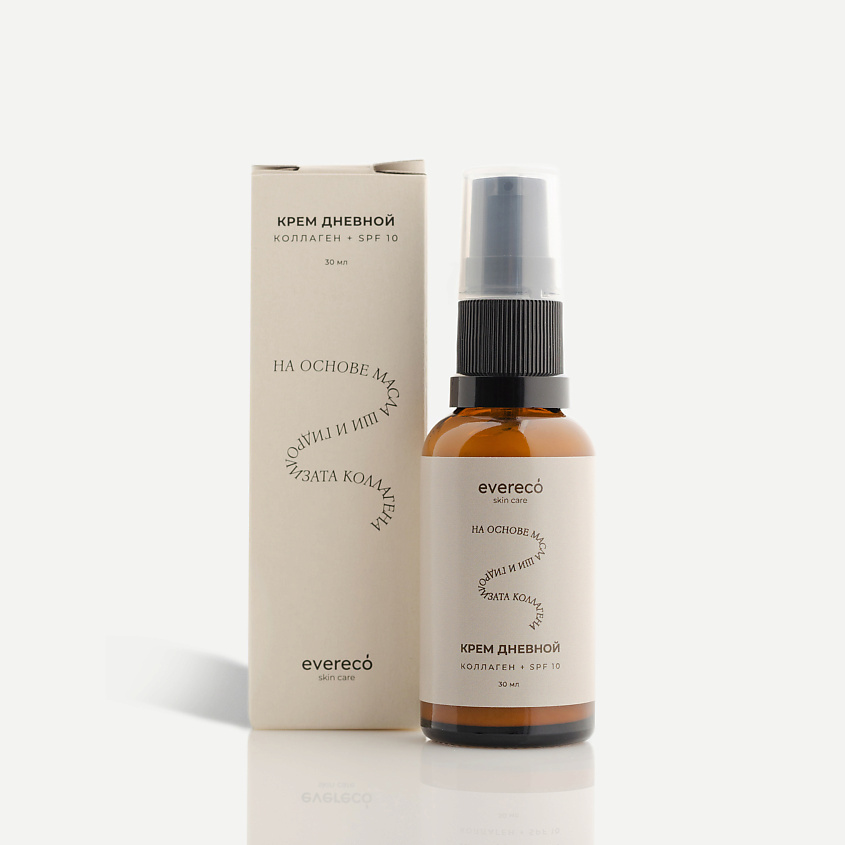 EVERECO SKIN CARE Дневной крем для лица Коллаген + SPF 10 – фото 4