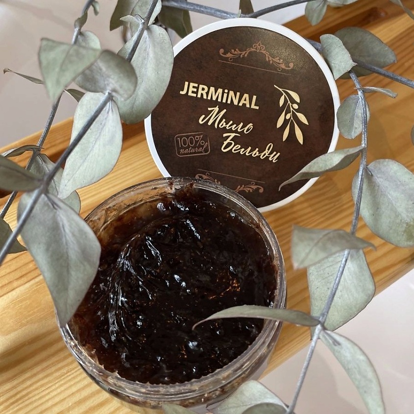 JERMINAL COSMETICS Мыло мягкое натуральное бельди лаванда – фото 5