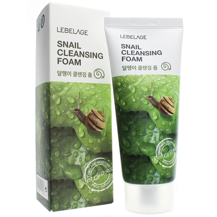 LEBELAGE Пенка для умывания с Муцином улитки Регенерирующая Cleansing Foam Snail – фото 3