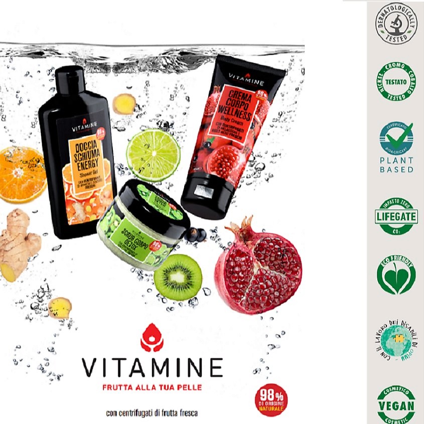 L`ERBORISTICA Натуральный крем для тела на фруктовых соках Vitamine "Гранат и черная смородина" – фото 4