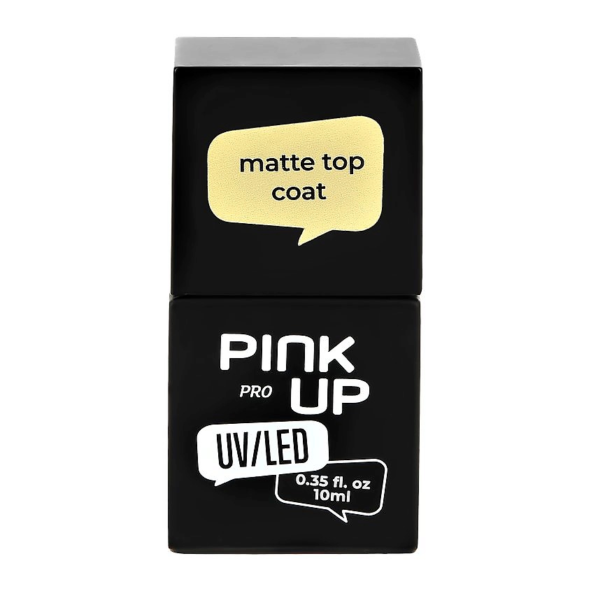 PINK UP Матовое верхнее покрытие для ногтей UV/LED PRO matte top coat – фото 4