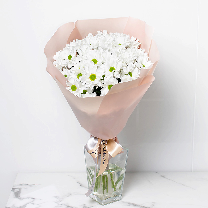 ЛЭТУАЛЬ FLOWERS Букет из кустовой хризантемы "Ромашковое поле" 9 шт. – фото 3