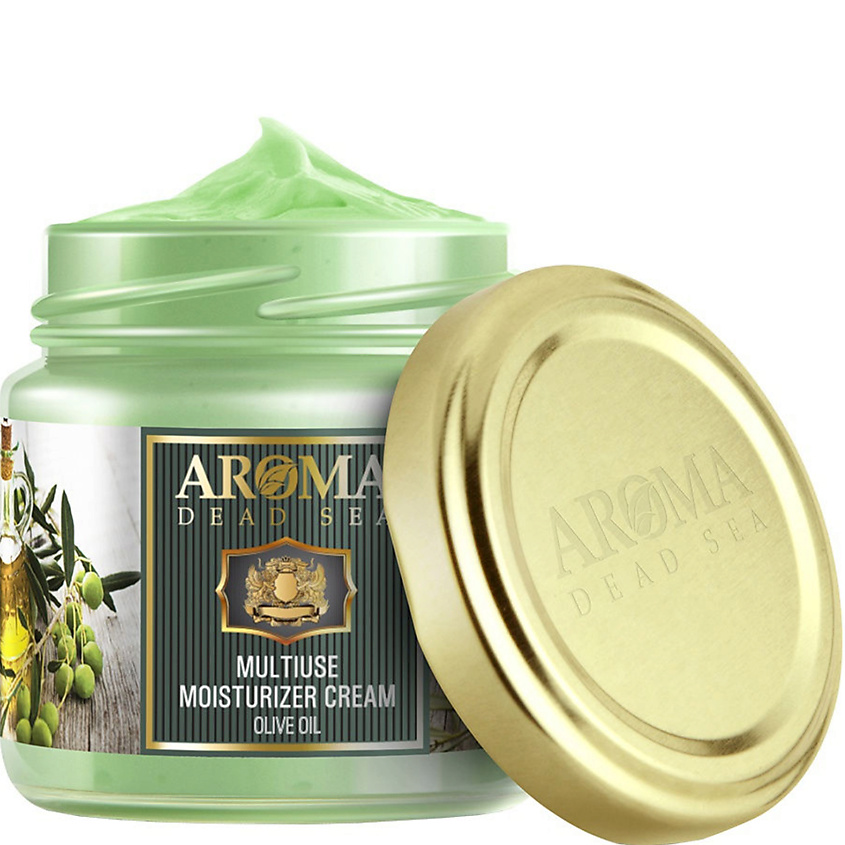 AROMA DEAD SEA Универсальный крем Оливковое масло Multiuse Moisturizer Cream Olive Oil – фото 2