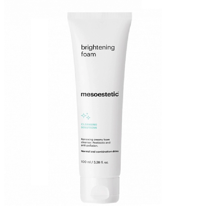MESOESTETIC Кремообразная очищающая пенка с AHA-кислотами- Brightening foam – фото 4