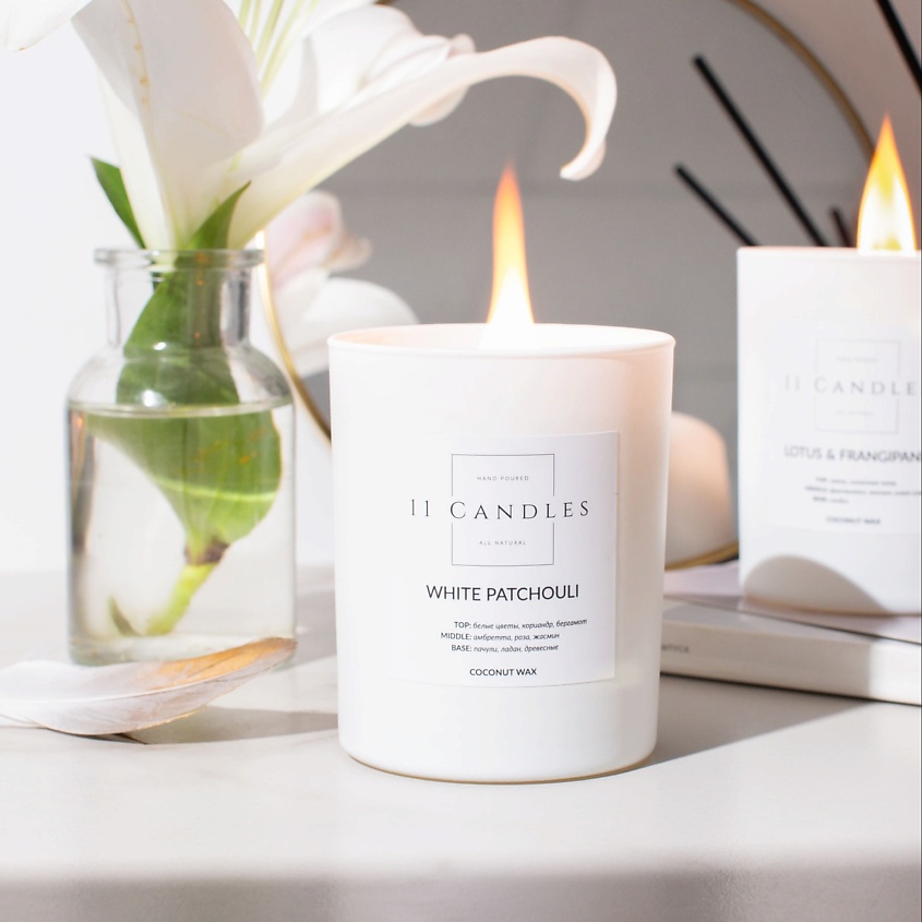 11 CANDLES Ароматическая свеча "Peony & Plush Suede" – фото 2