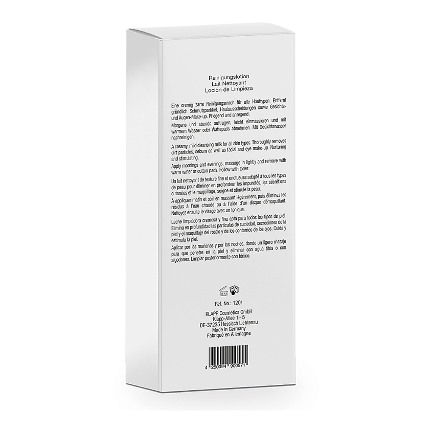 KLAPP COSMETICS Очищающее молочко CLEAN&ACTIVE Cleansing Lotion – фото 3