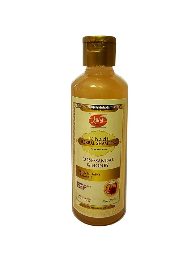 KHADI Шампунь от секущихся кончиков Роза, Сандал и Мед – фото 1
