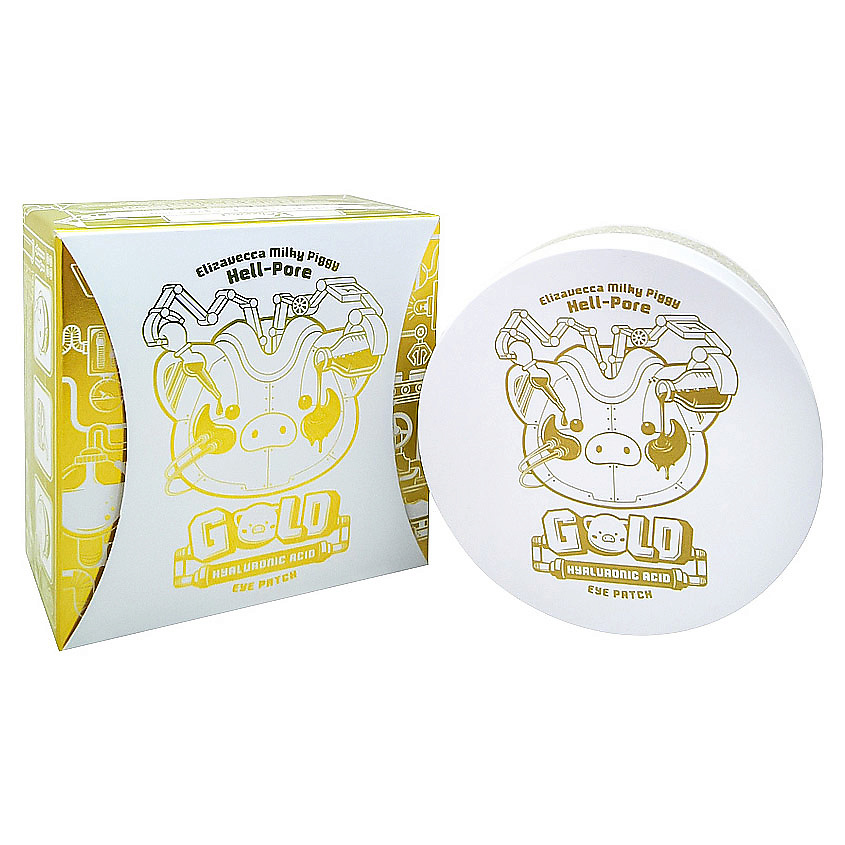 ELIZAVECCA Патчи гидрогелевые с гиалуроновой кислотой Hell-Pore Gold Hyaluronic Acid Eye Patch – фото 2