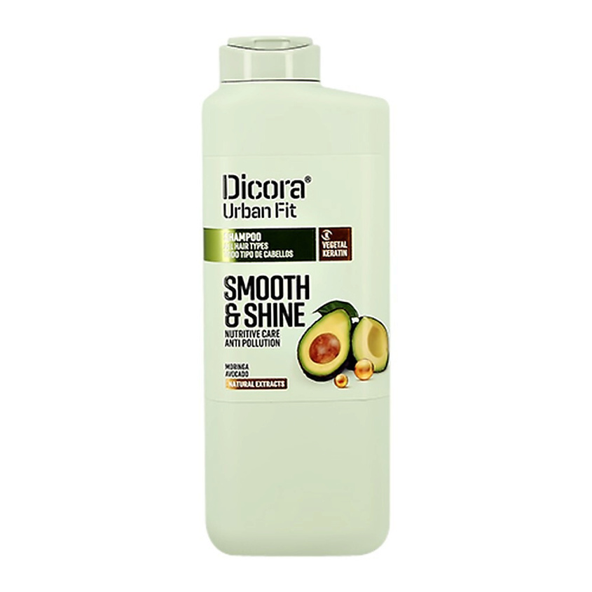 DICORA URBAN FIT Шампунь для всех типов волос Smooth&Shine 400мл – фото 2