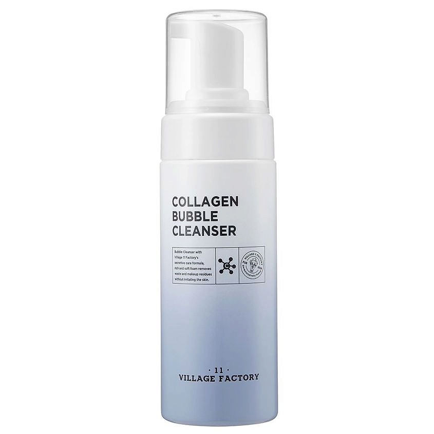 VILLAGE 11 FACTORY Очищающая пенка для умывания с коллагеном Collagen Bubble Cleanser – фото 2