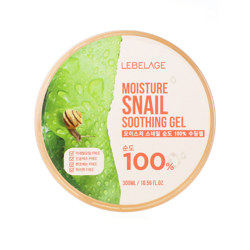 LEBELAGE Гель для Лица и Тела Универсальный с Муцином улитки Gel Moisture Snail 100% – фото 2