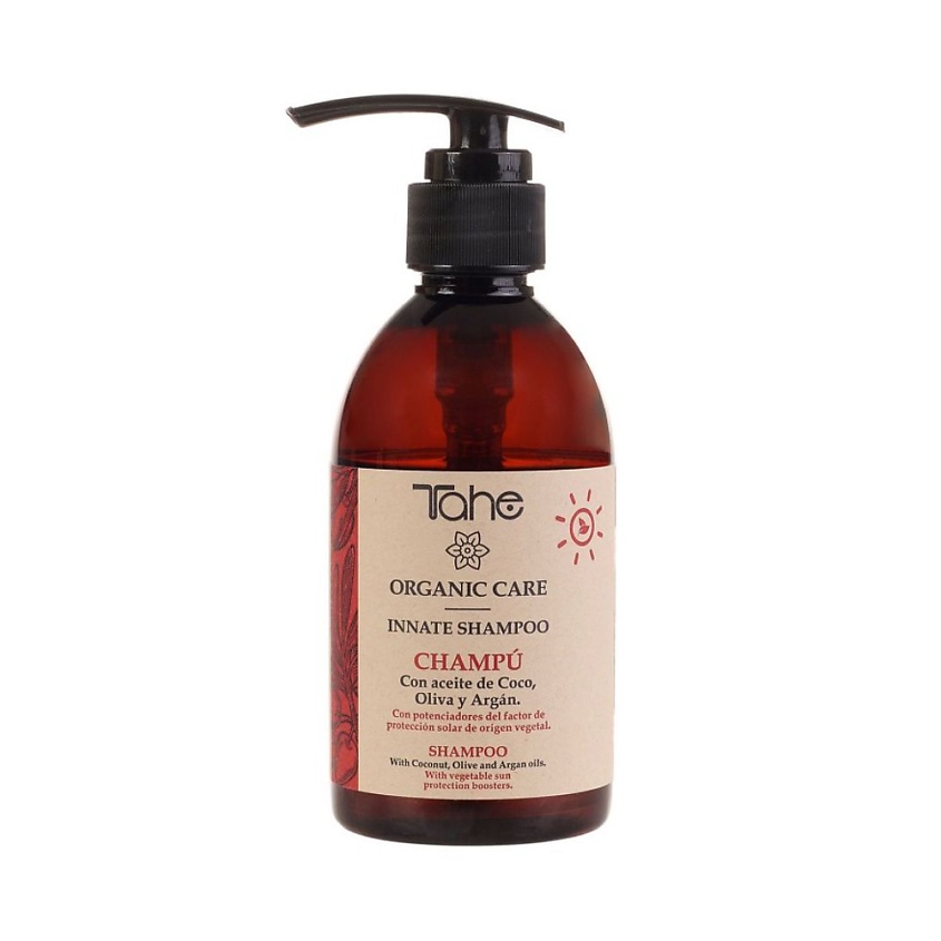 TAHE Солнцезащитный бессульфатный шампунь ORGANIC CARE SOLAR-INNATE SHAMPOO – фото 1