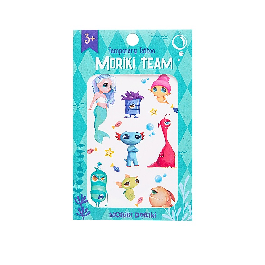 MORIKI DORIKI Детские переводные татуировки Temporary TATTOO MORIKI TEAM – фото 2