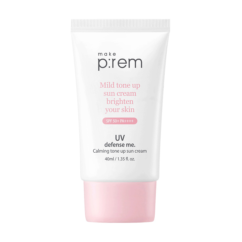 MAKE P:REM Крем для лица солнцезащитный с тонирующим эффектом SPF 50+ PA++++ UV defense me – фото 1
