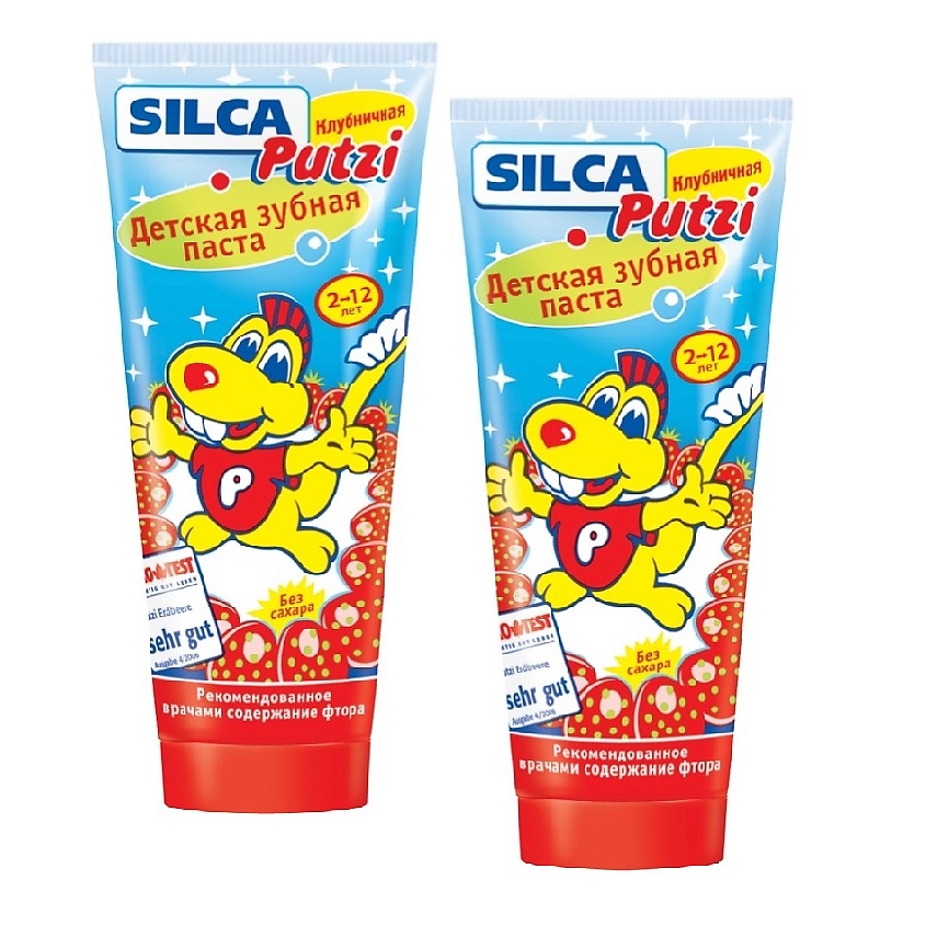 SILCAMED Зубная паста детская SILCA Putzi Клубничная – фото 1