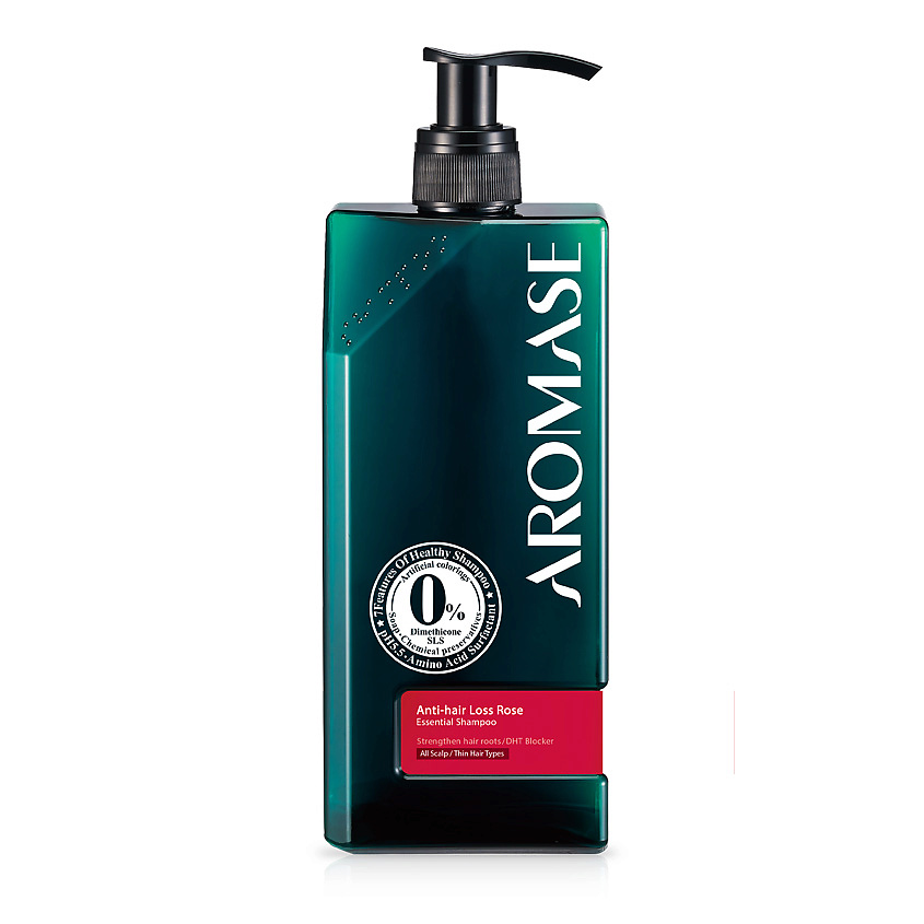 AROMASE Шампунь против выпадения для тонких и длинных волос с эфирным маслом Розы Anti-Hair Loss – фото 2