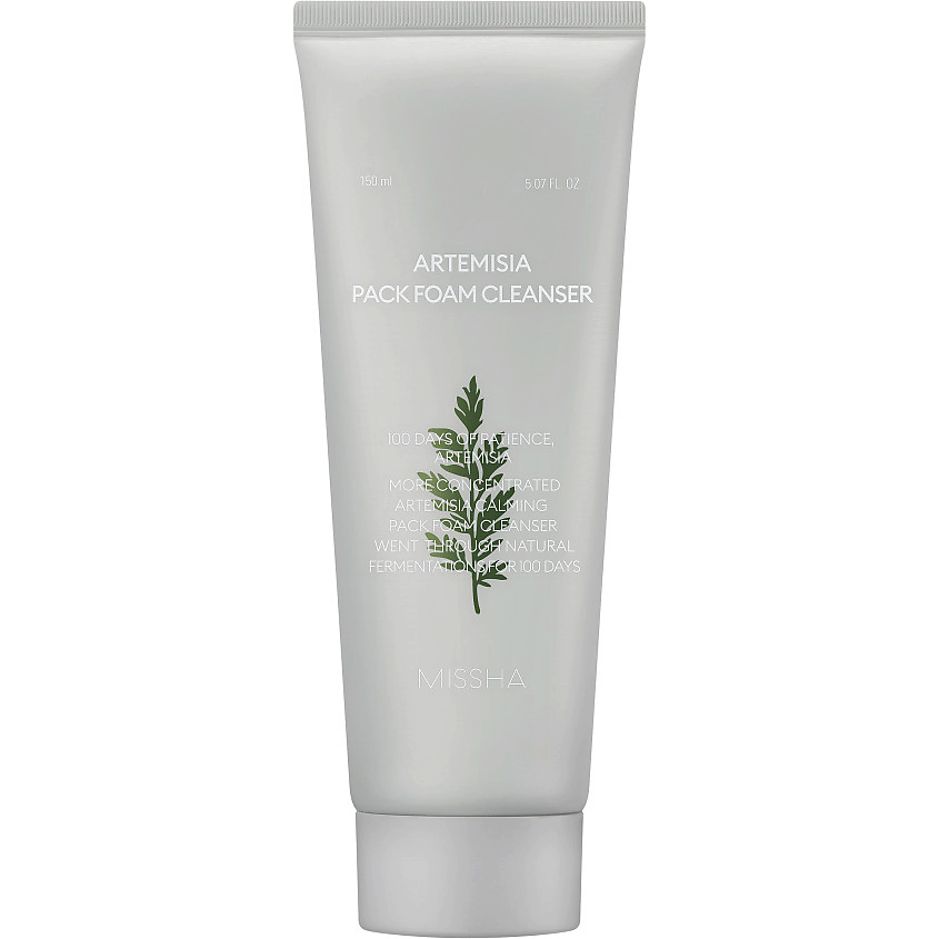 MISSHA Успокаивающая пенка-маска для умывания с экстрактом полыни Artemisia Calming Pack Foam Cleanser – фото 1