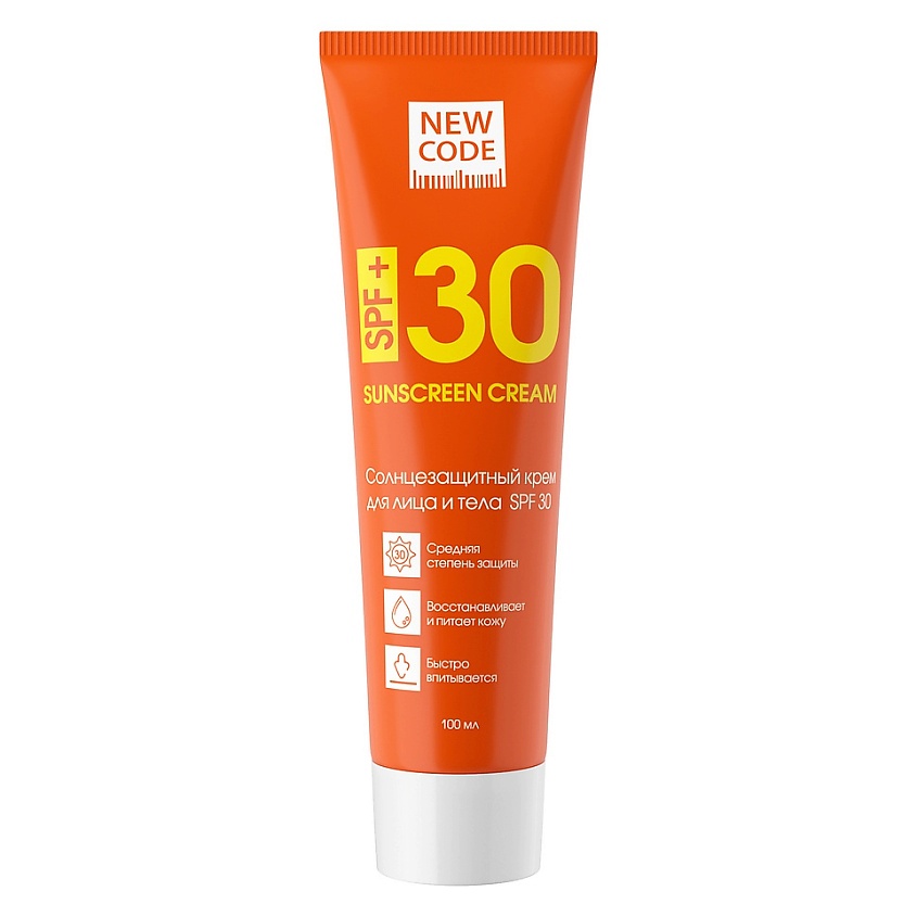 NEW CODE Sun Series Крем для лица и тела солнцезащитный SPF30 – фото 2