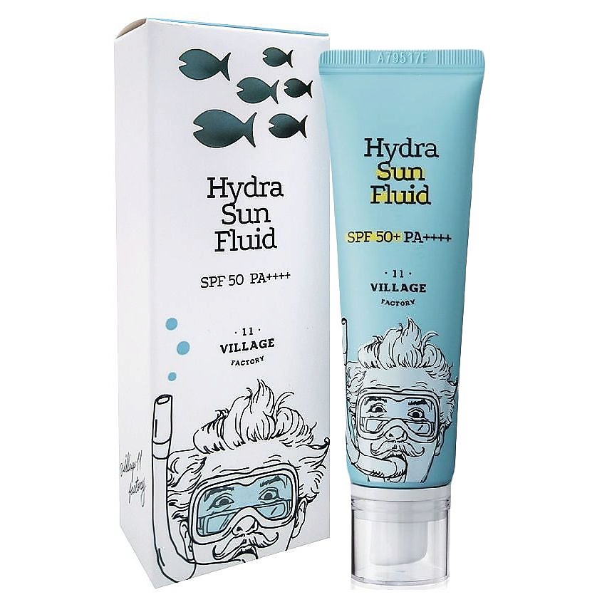 VILLAGE 11 FACTORY Увлажняющий солнцезащитный крем-флюид Hydra Sun Fluid SPF50+ PA++++ – фото 2