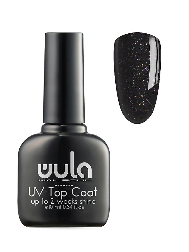 WULA NAILSOUL Верхнее покрытие с шиммером Soft shimmer Top Coat, тон 105 – фото 2
