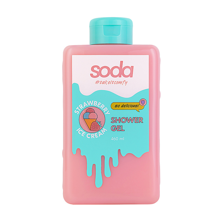 SODA Гель для душа #takeitcomfy "STRAWBERRY ICE CREAM" – фото 1