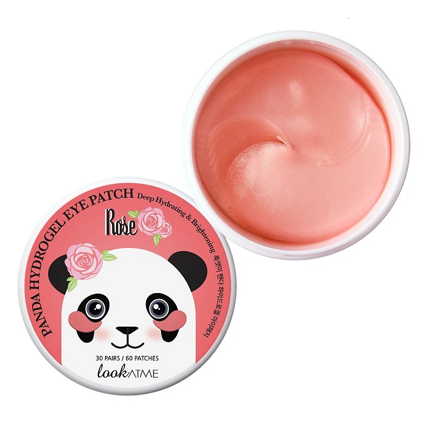 LOOK AT ME Патчи для глаз гидрогелевые с экстрактом розы Panda Hydrogel Eye Patch Rose – фото 2