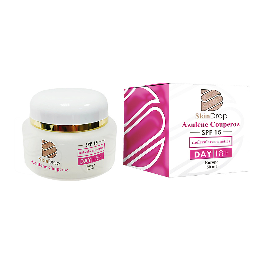 SKINDROP Дневной крем для лица Azulene Couperoz SPF 15 – фото 2