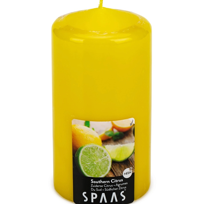 SPAAS Свеча-столбик ароматическая Южный цитрус – фото 1