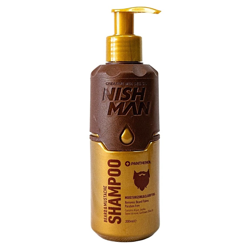 NISHMAN Шампунь для бороды и усов NISHMAN beard&mustache care shampoo – фото 1