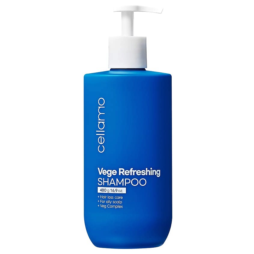 CELLAMO Шампунь для жирной кожи головы освежающий Vege Refreshing – фото 1