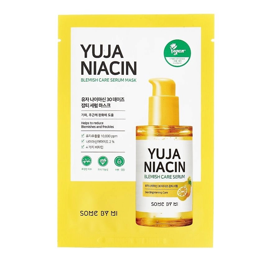 SOME BY MI Маска для лица тканевая с экстрактом юдзу Yuja Niacin – фото 2