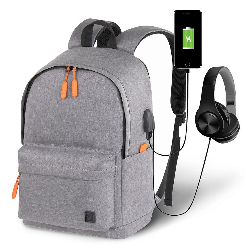 BRAUBERG Рюкзак с отделением для ноутбука USB-порт, Energy – фото 1