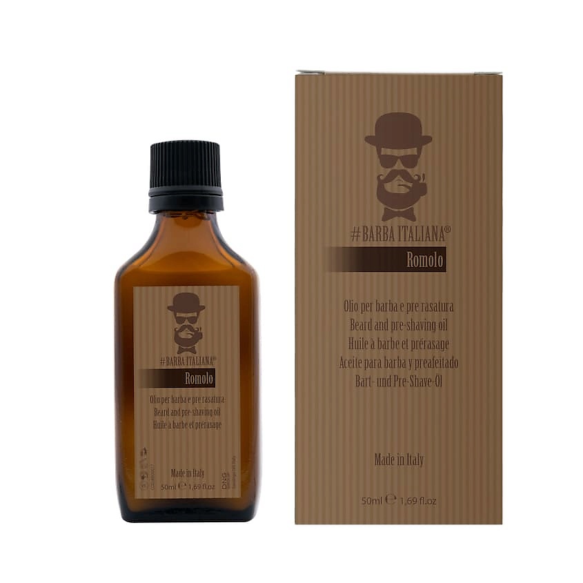 BARBA ITALIANA Масло для бороды увлажняющее Ромул с ароматом ветивера, сандала, ладана и сухой древесины Romolo – фото 2