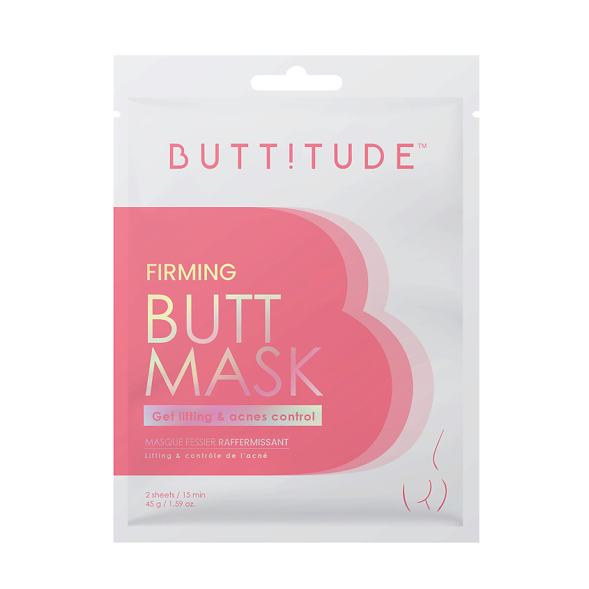 BUTT!TUDE Маска для упругости ягодиц укрепляющая с эффектом лифтинга Firming Butt Mask – фото 1