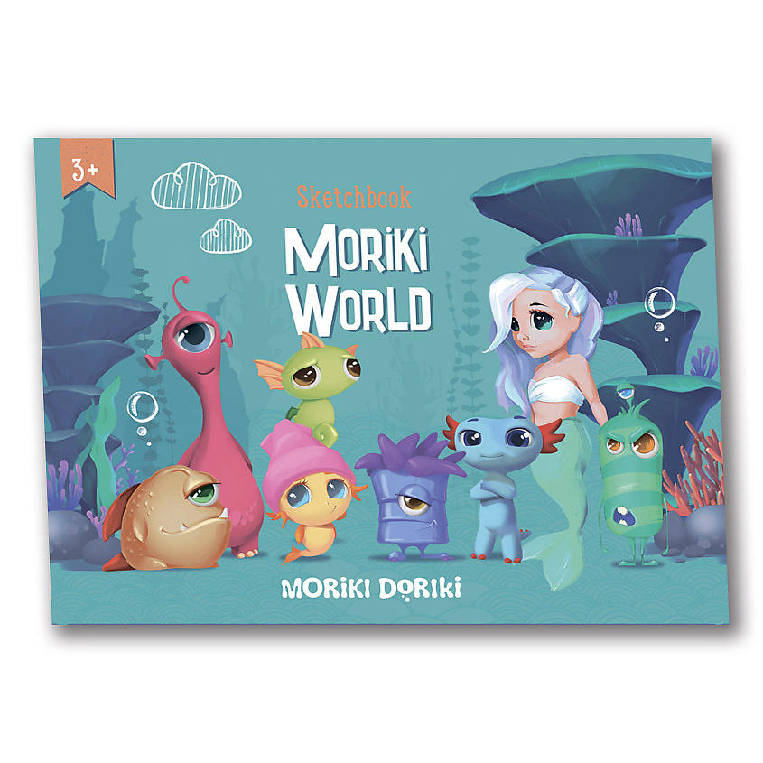 MORIKI DORIKI Альбом для рисования Sketchbook Moriki World – фото 2