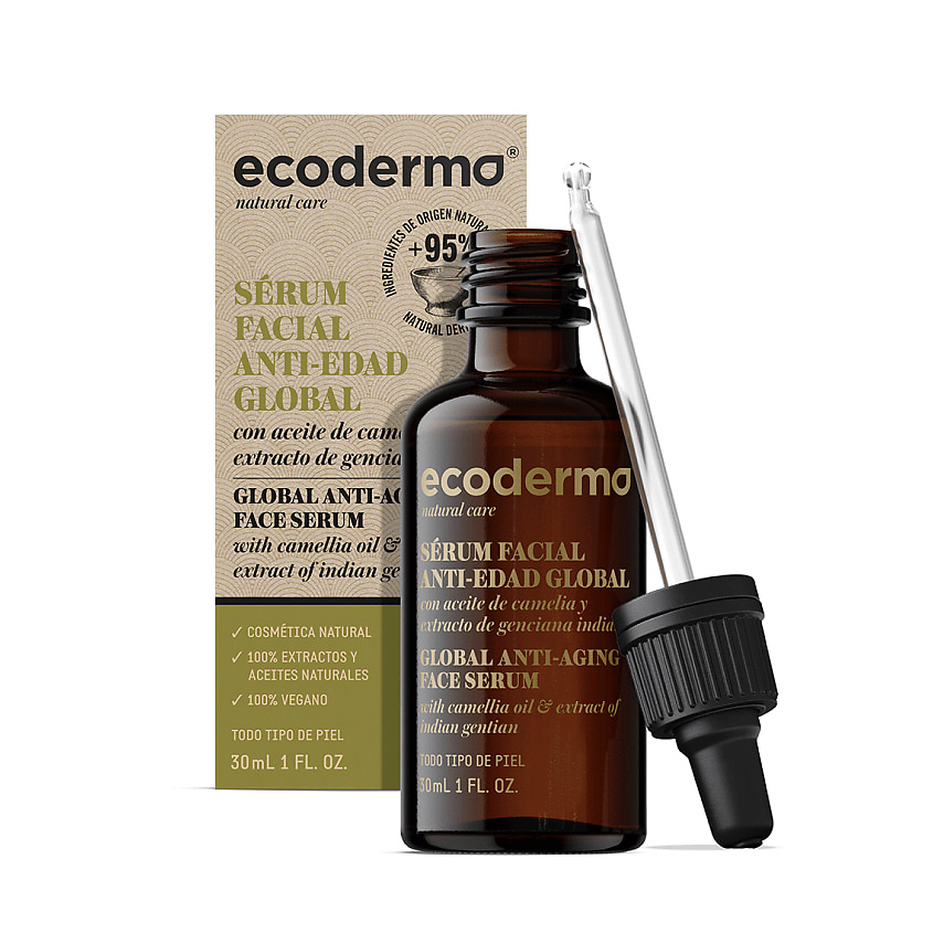 ECODERMA Сыворотка для лица антивозрастная Global Anti-Aging Face Serum – фото 2